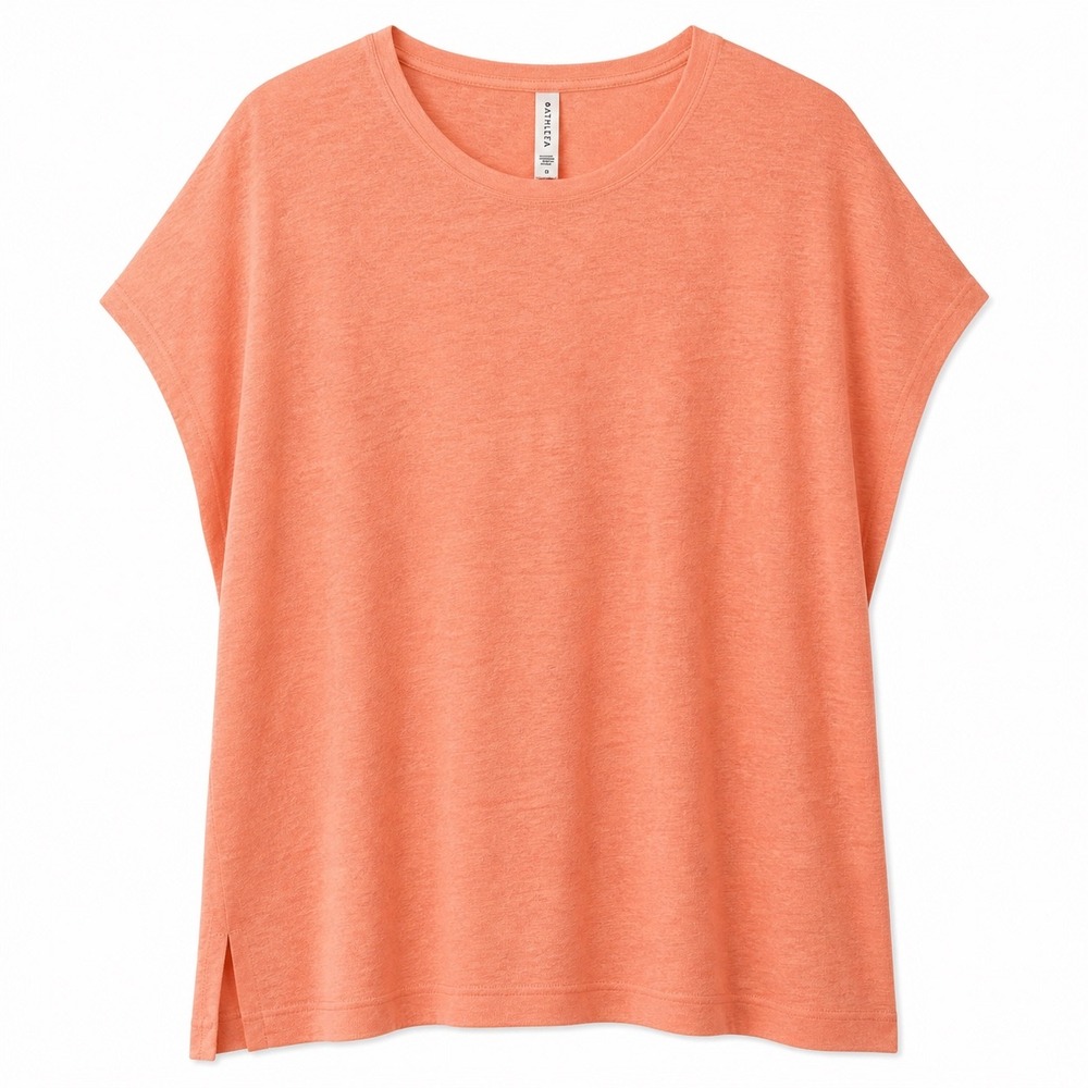 Athleta Release Tee Coral Lightweight Modal Oversized Small
